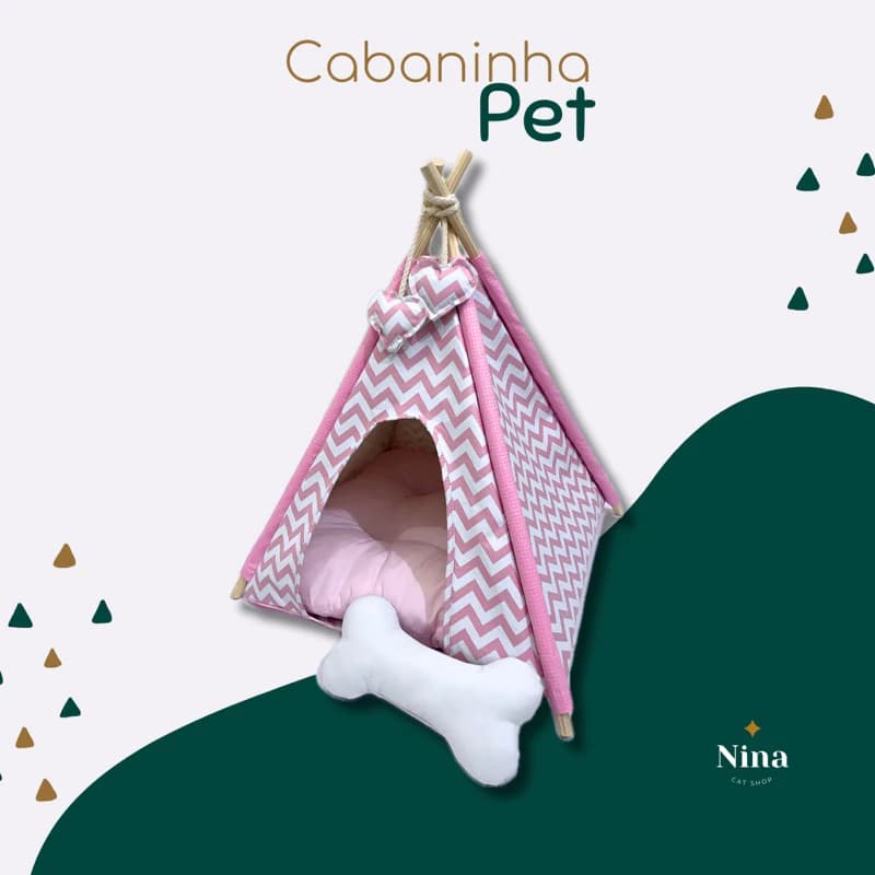 Cabana/Toca/Tenda Tamanho P Para Cães/Gato