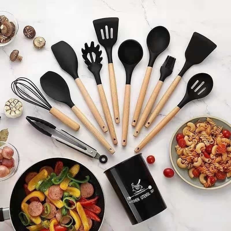 Jogo de Cozinha - Kit C/12 Pçs de Silicone